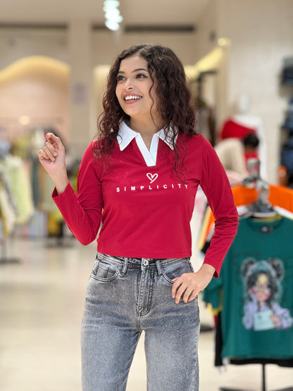 Bodyfitted full sleeves T-shirt