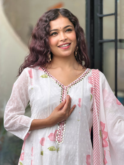 Anarkali cotton suit set