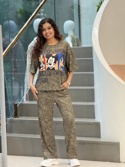 printed partywear co-ord set