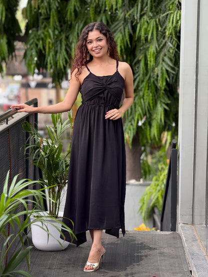 Strip one piece full length dress