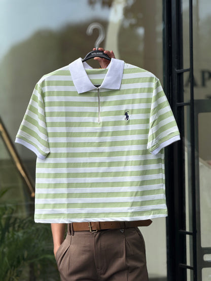 Lining detail everyday polo tee