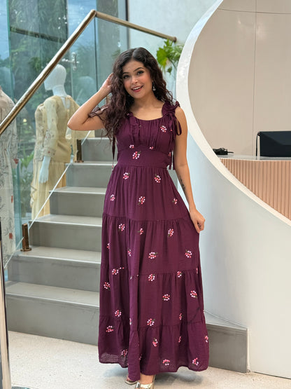 Maxi dress floral one piece