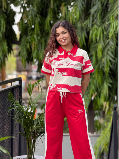 Polo tee and lower co-ord set