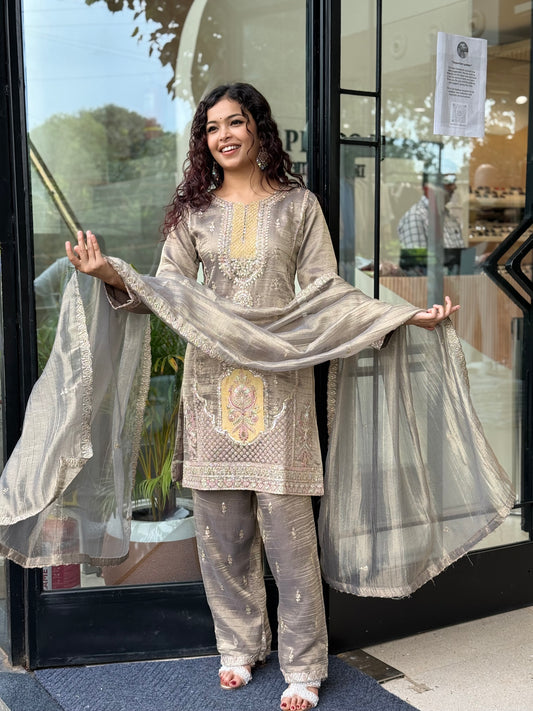 Salsa 3 piece party wear suit set