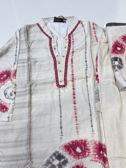 Tie-Dye Printed Kurta Pant & Dupatta Set