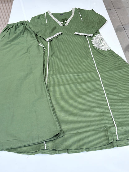 3 piece white embroidered suit