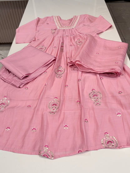 3 piece embroidered suit