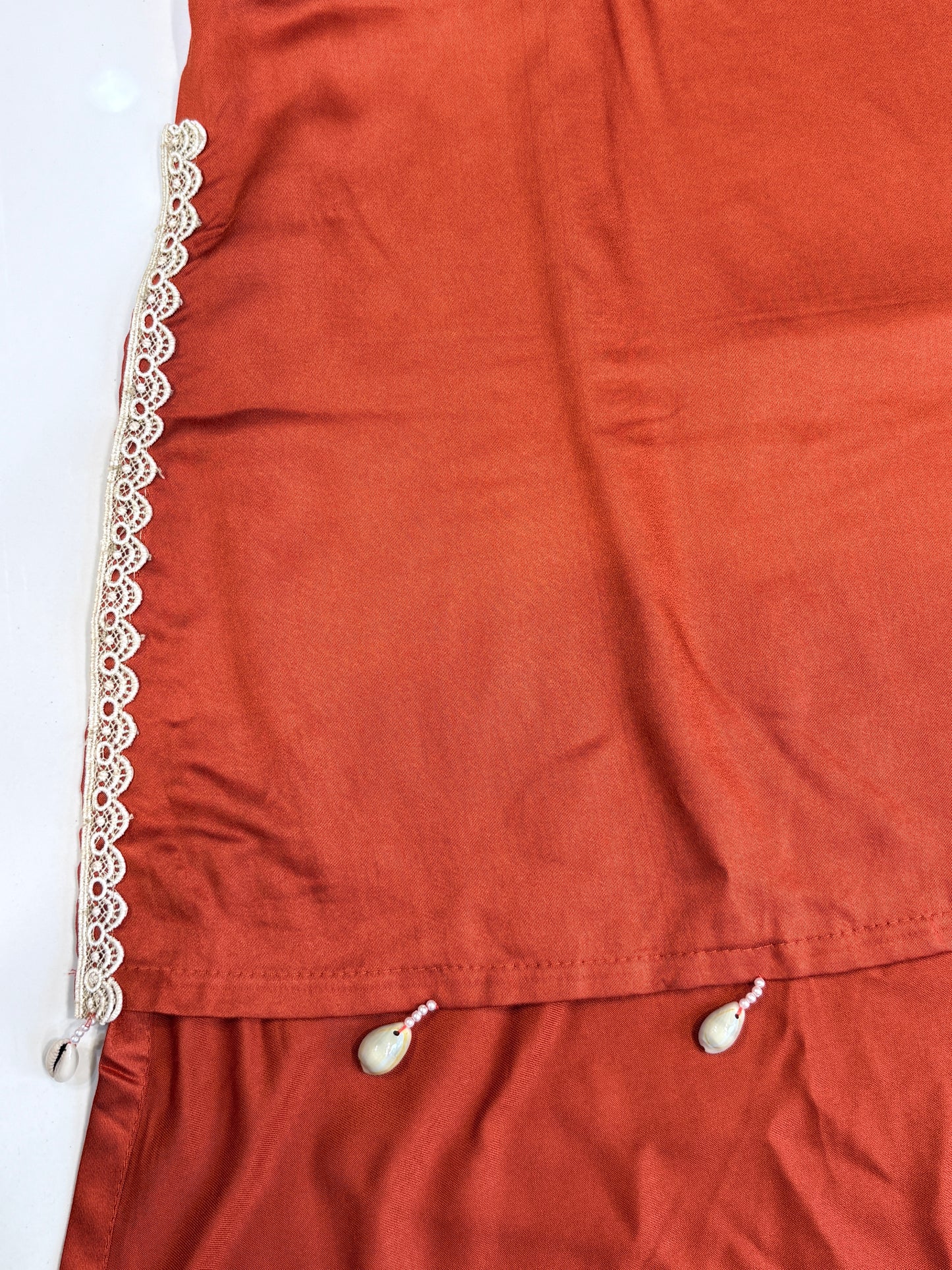 Sleeveless neckline work Co-ord set