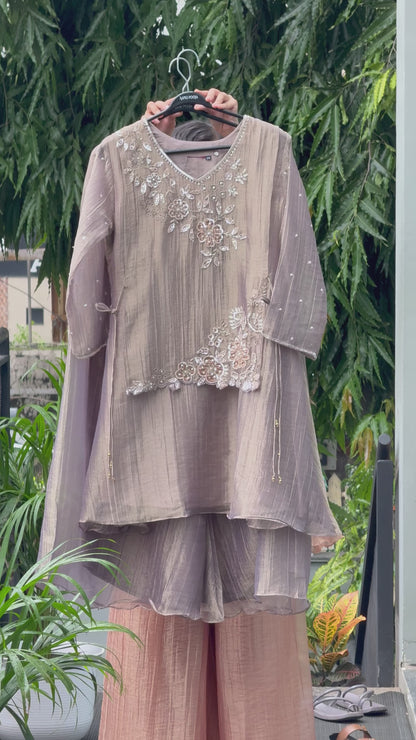 2 piece inbuilt kothi partywear co-ord set