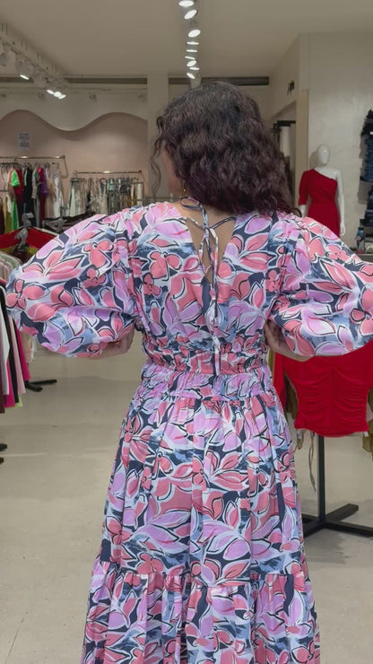 floral one piece dress