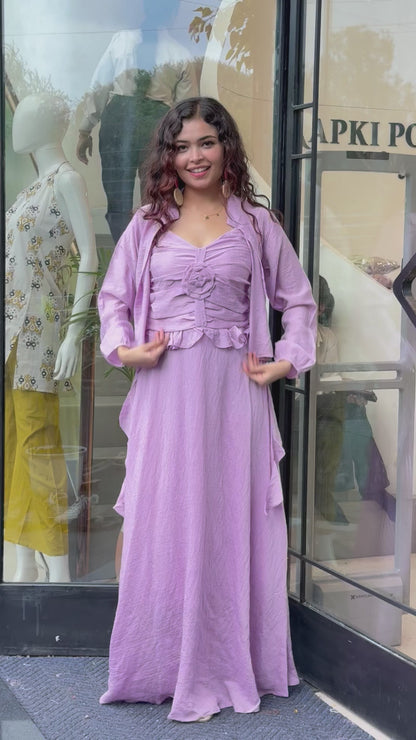 One piece dress with jacket